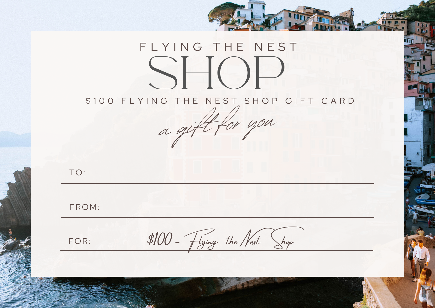 100 Flying The Nest Shop Gift Card 100 flying the nest shop gift card