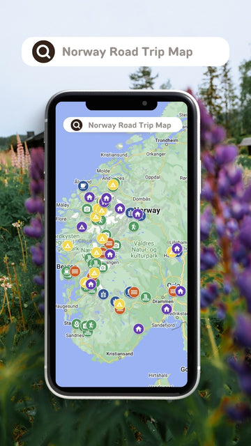 Norway Road Trip Digital Map